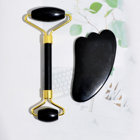 Beauty Face Care Massage Jade Roller and Gua Sha tool