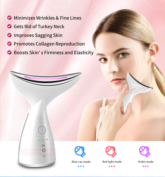 Facial Beauty Photon Device Skin Tighten & Reduces Double Chin